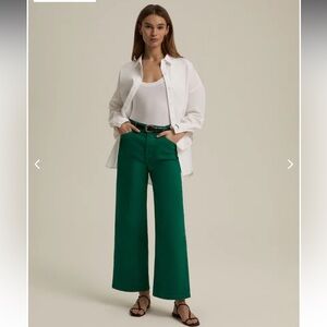 FAVORITE DAUGHTER Size 29 Mischa Super High Rise Wide Leg Ankle Jeans CP25